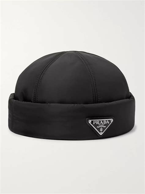 prada hat nylon|Prada nylon beanie.